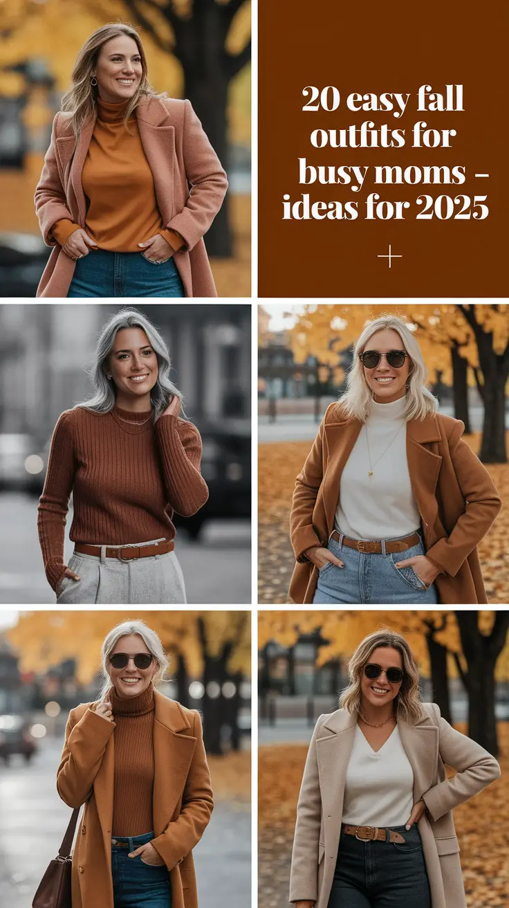 Easy Fall Outfits for Busy Moms – Ideas for 2025 That Are Cute, Stylish & Totally Wearable