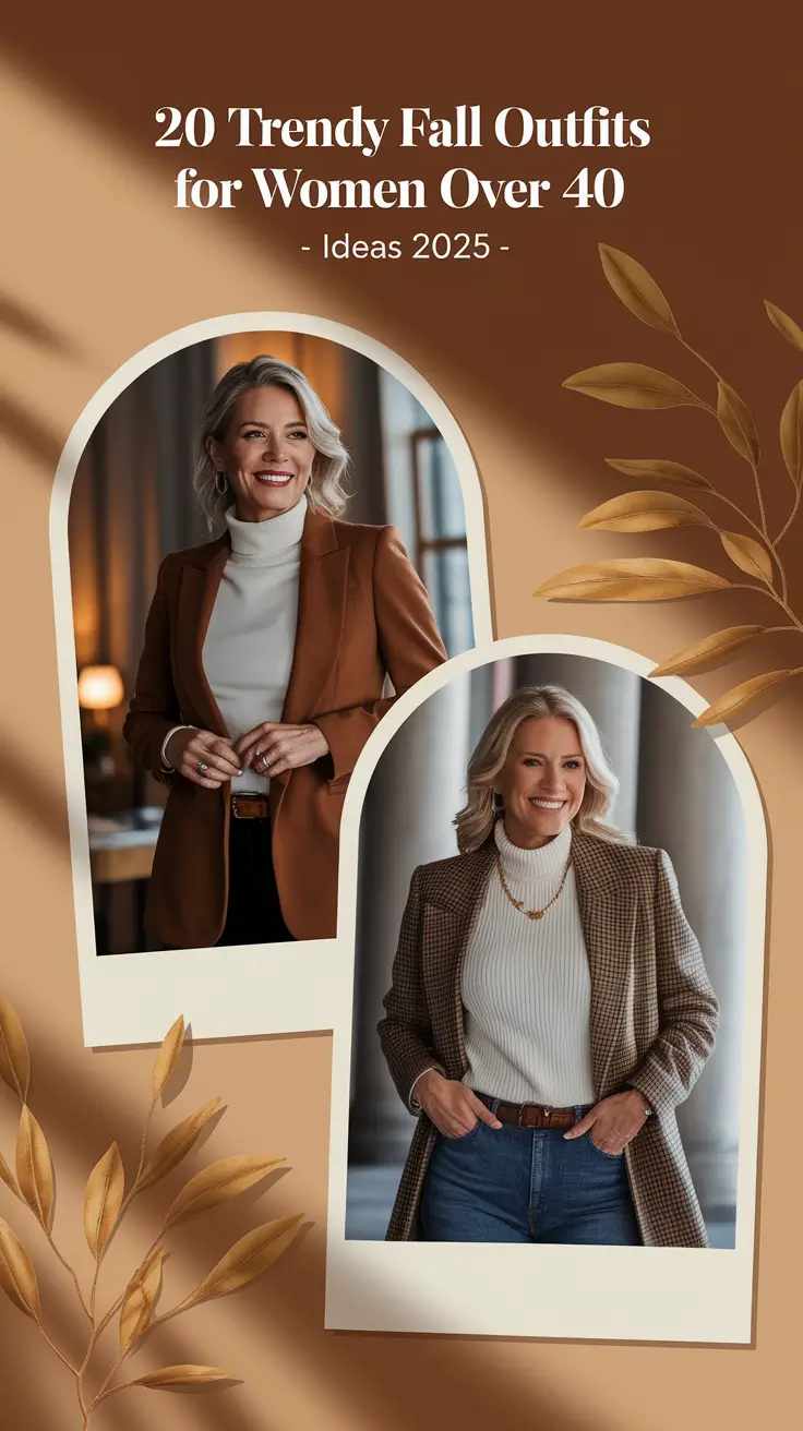 Trendy Fall Outfits for Women Over 40 – Classy Ideas to Wear in 2025