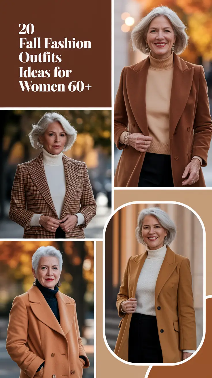 Fall Fashion Outfits Ideas 2025 for Women 60+: Classy & Casual Looks to Embrace the Season