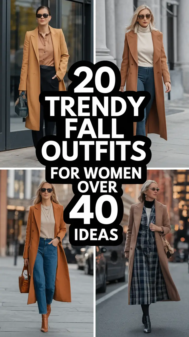Trendy Fall Outfits for Women Over 40 – Classy Ideas to Wear in 2025
