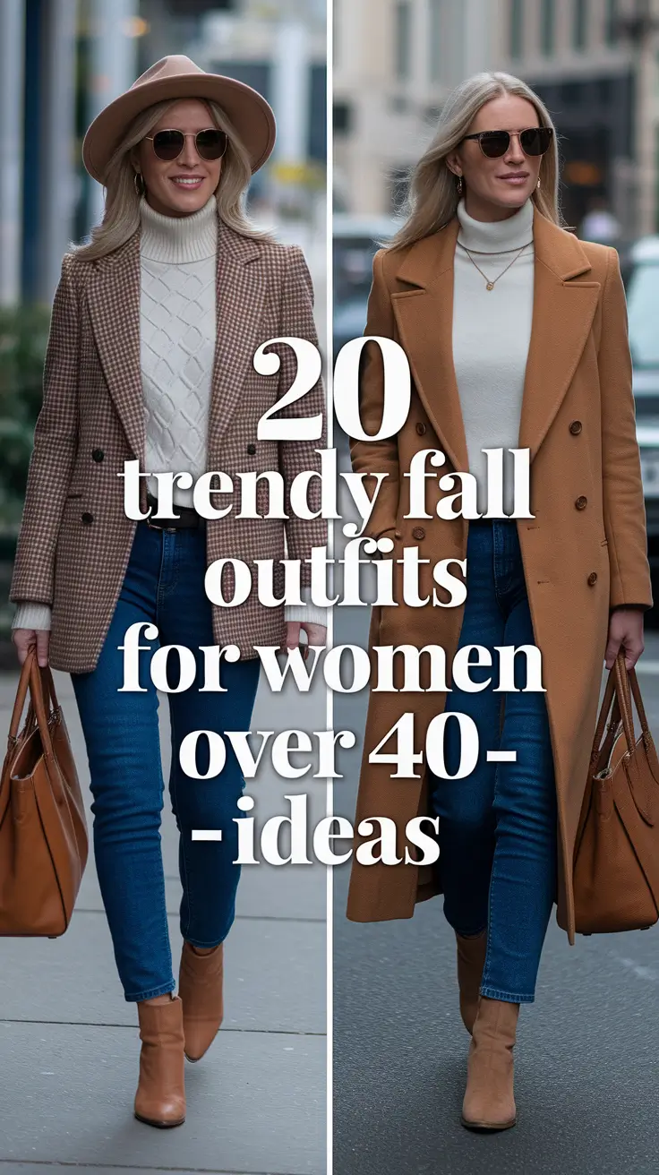 Trendy Fall Outfits for Women Over 40 – Classy Ideas to Wear in 2025