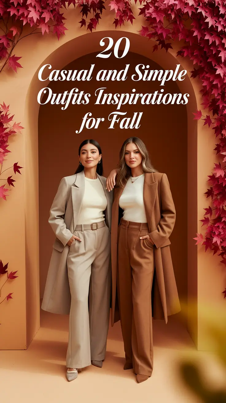 Casual and Simple Outfits Inspirations for Fall 2025