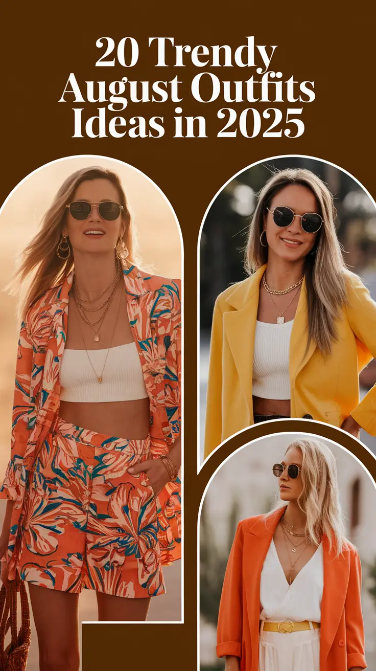 Trendy August Outfits Ideas In 2025: Inspo Looks for Every Destination and Vibe