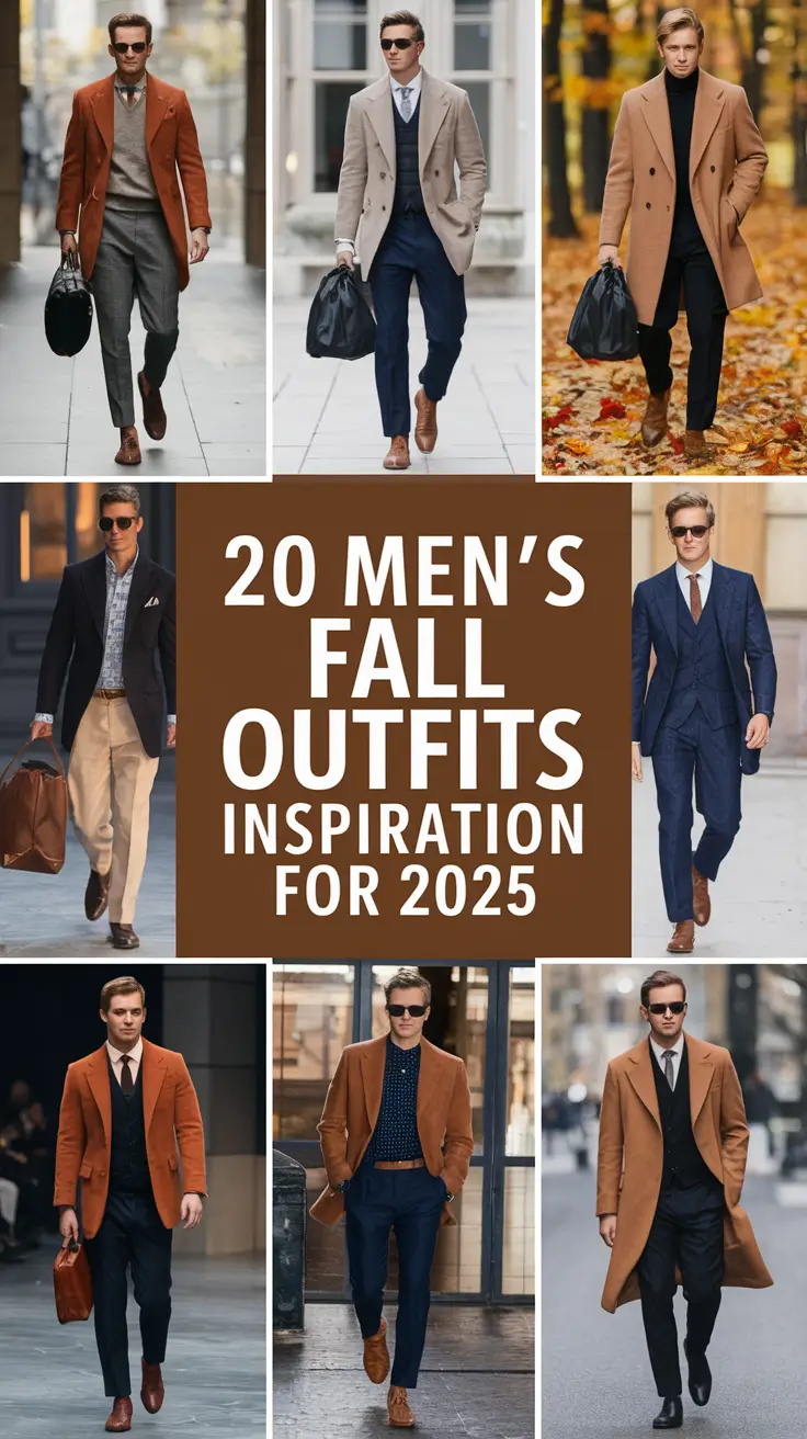Men’s Fall Outfits Inspiration for 2025: From Casual Comfy to Classy Cool
