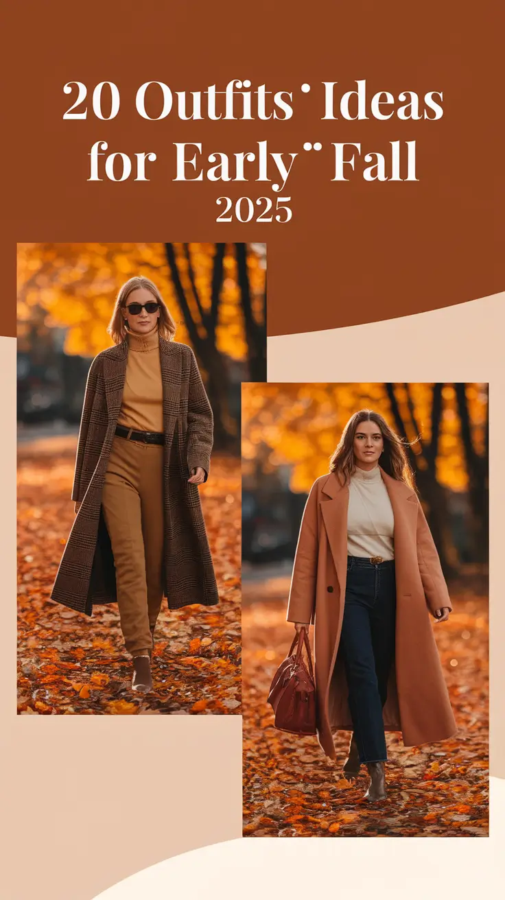 Outfits Ideas for Early Fall 2025: European-Chic Looks for Late-Summer Days & Work-to-Dinner Nights