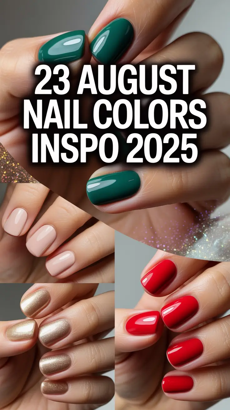 August Nail Colors Inspo 2025: Cute & Creative Ideas with Gel, Dip & OPI Touches