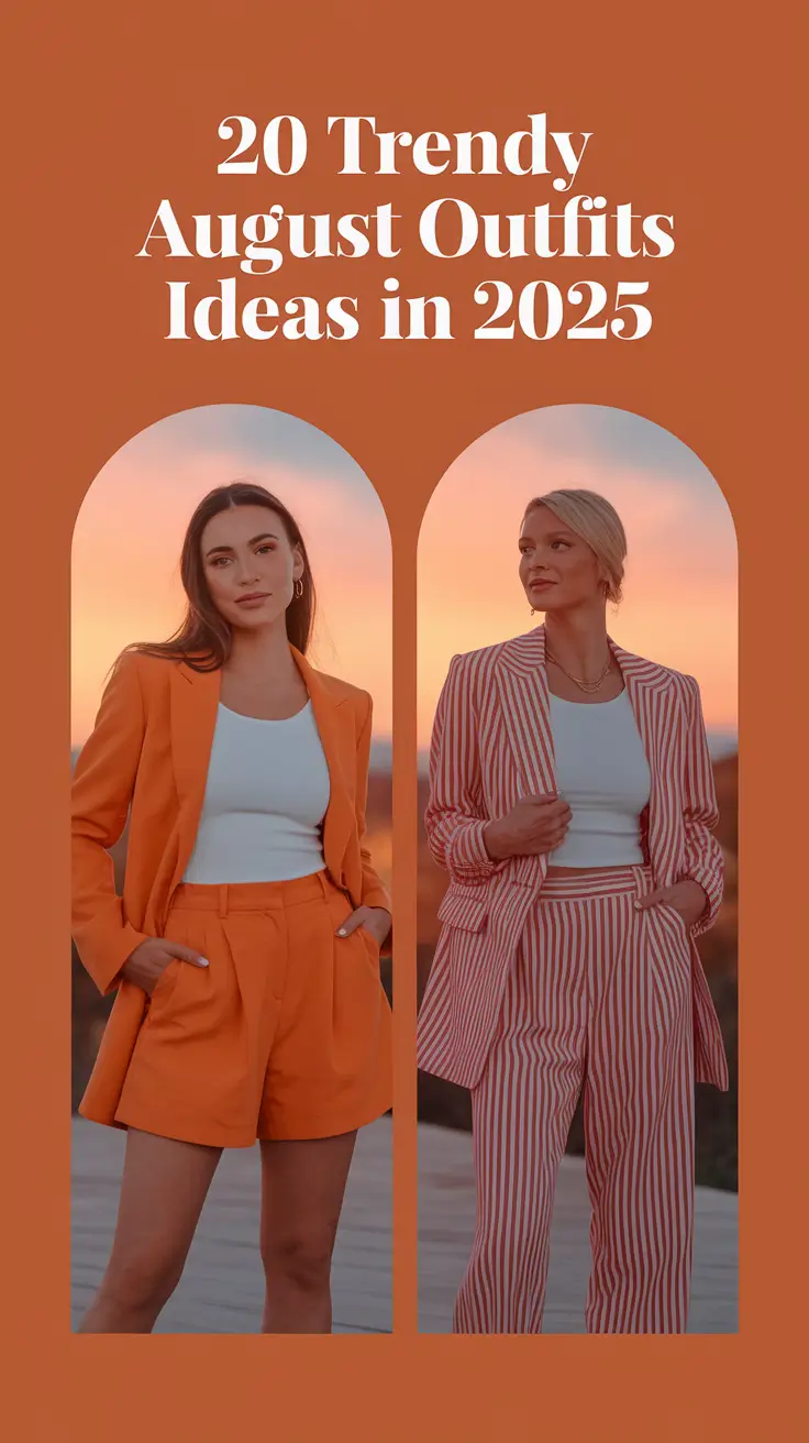 Trendy August Outfits Ideas In 2025: Inspo Looks for Every Destination and Vibe