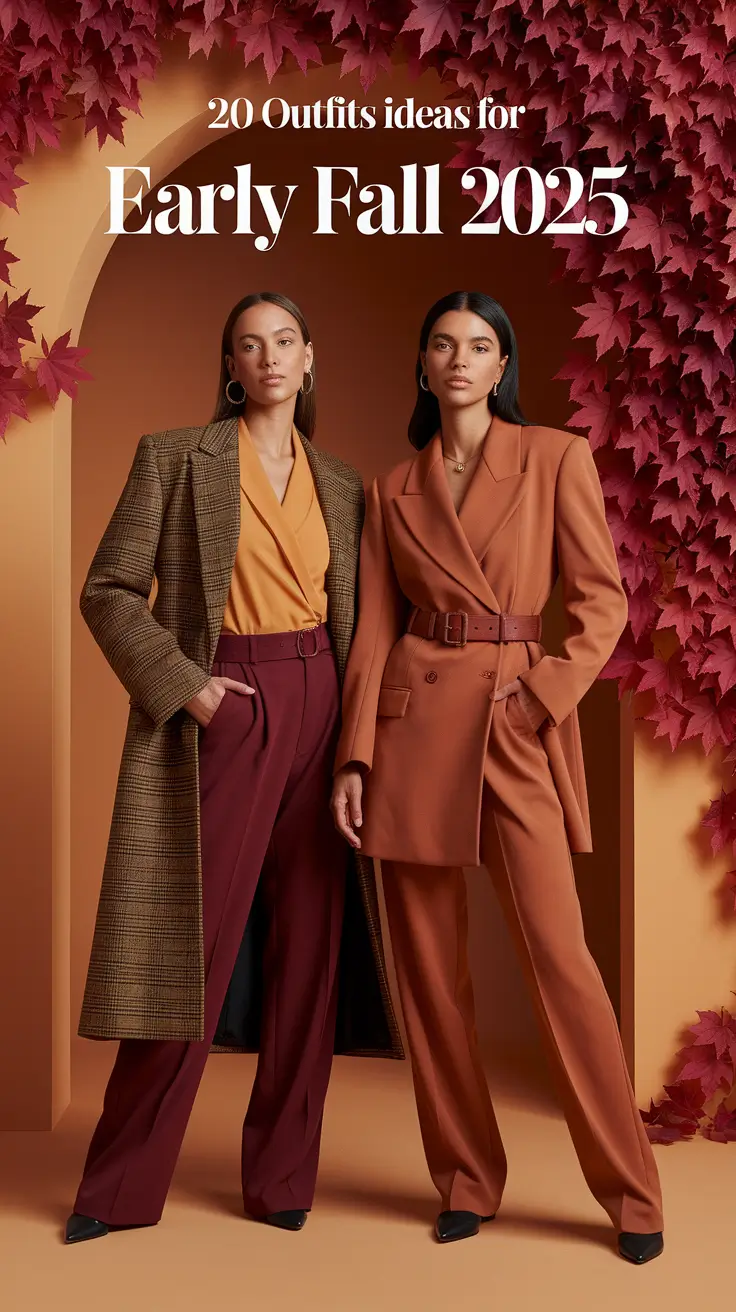 Outfits Ideas for Early Fall 2025: European-Chic Looks for Late-Summer Days & Work-to-Dinner Nights