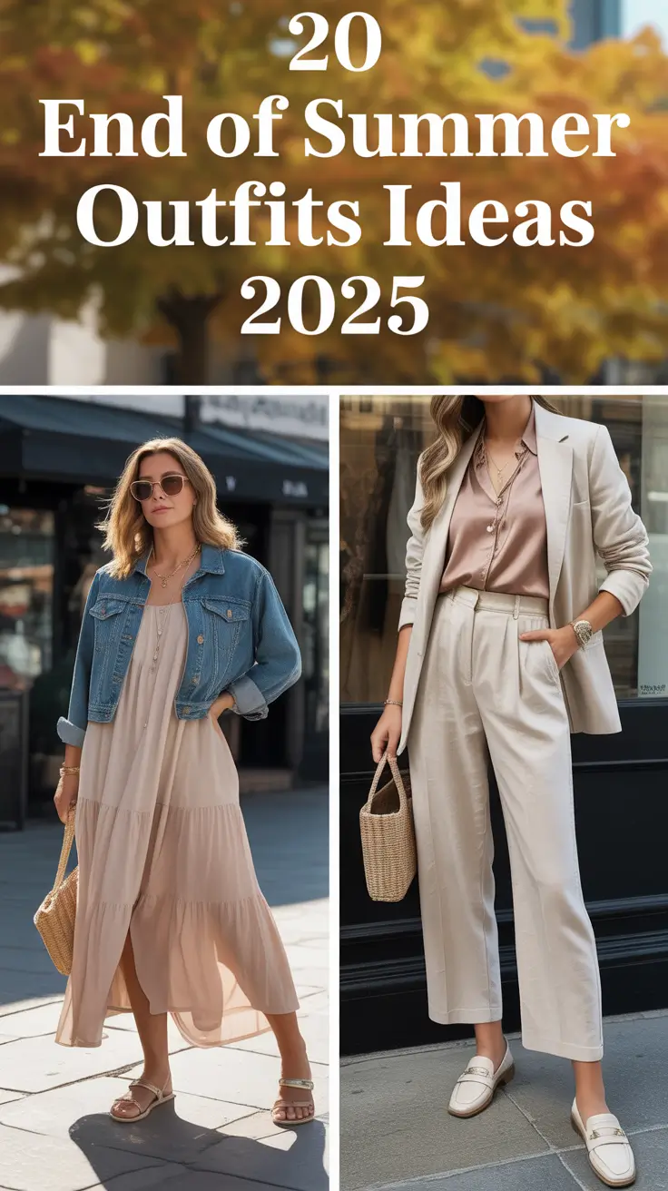 End of Summer Outfits Ideas 2025: Chic & Casual Looks to Wrap Up the Season in Style