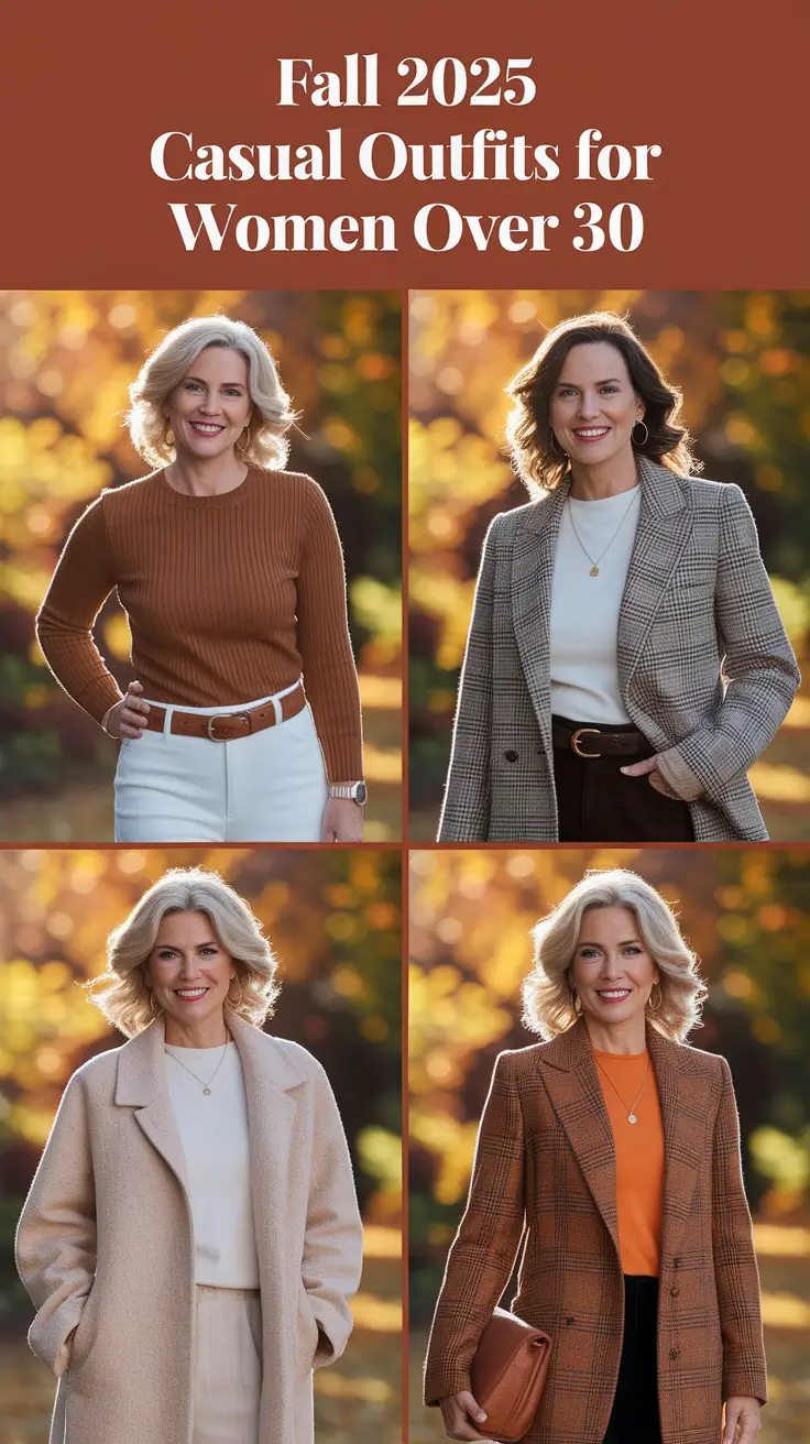 Fall 2025 Casual Outfits for Women Over 30 That Are Effortlessly Classy