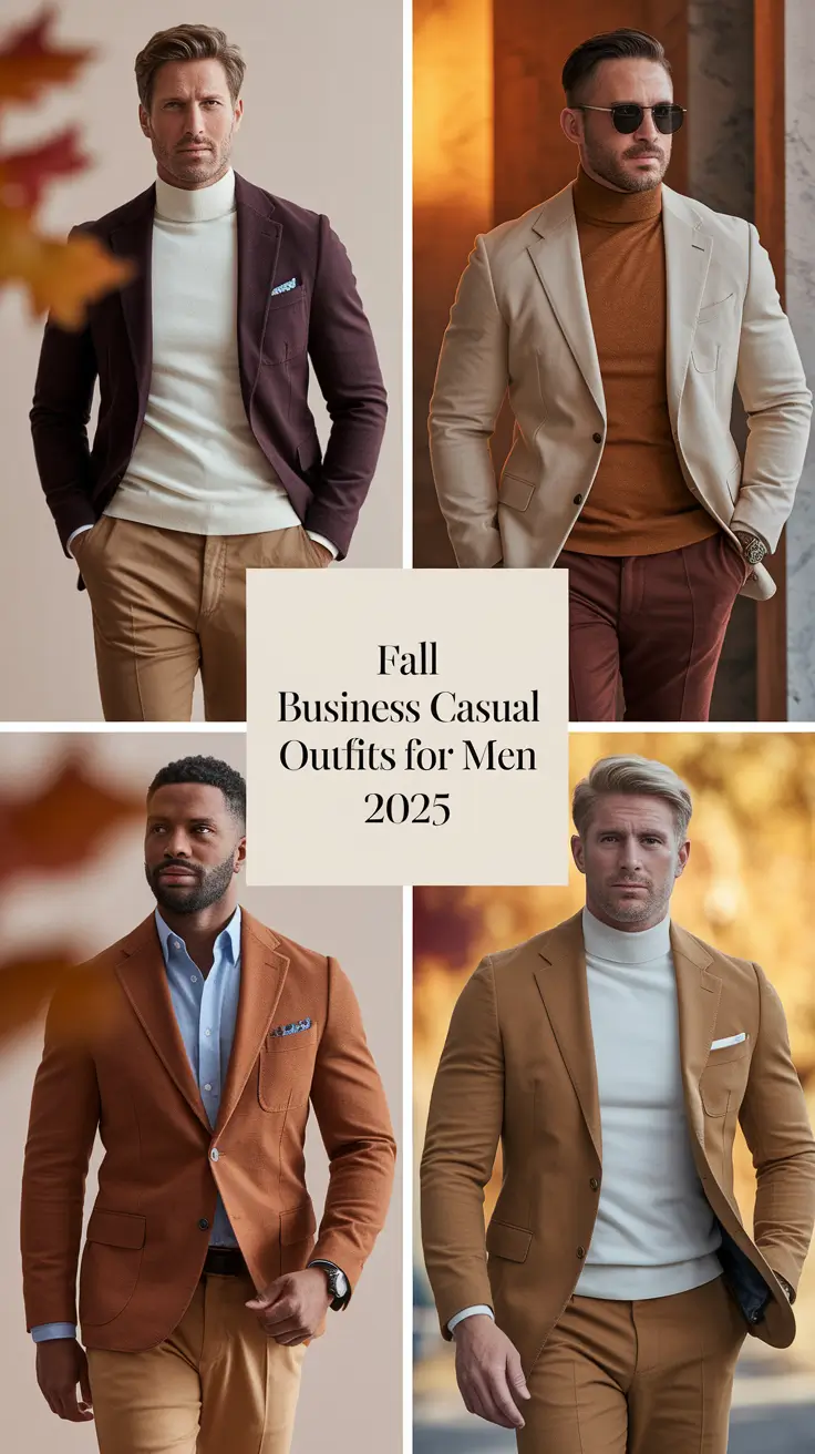 Fall Business Casual Outfits for Men 2025: Smart Looks for Work and Office Wear