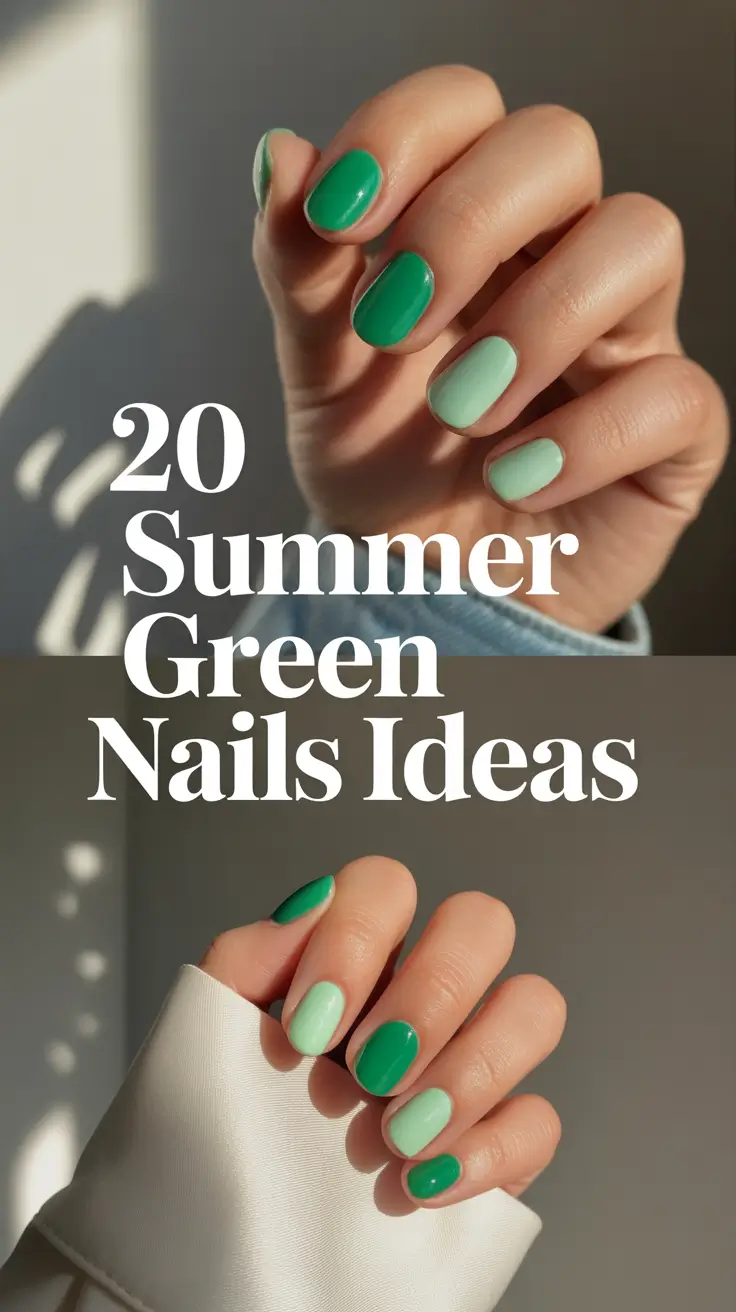 Summer Green Nails Ideas 2025: Trendy, Cute & Fun Designs to Try Right Now