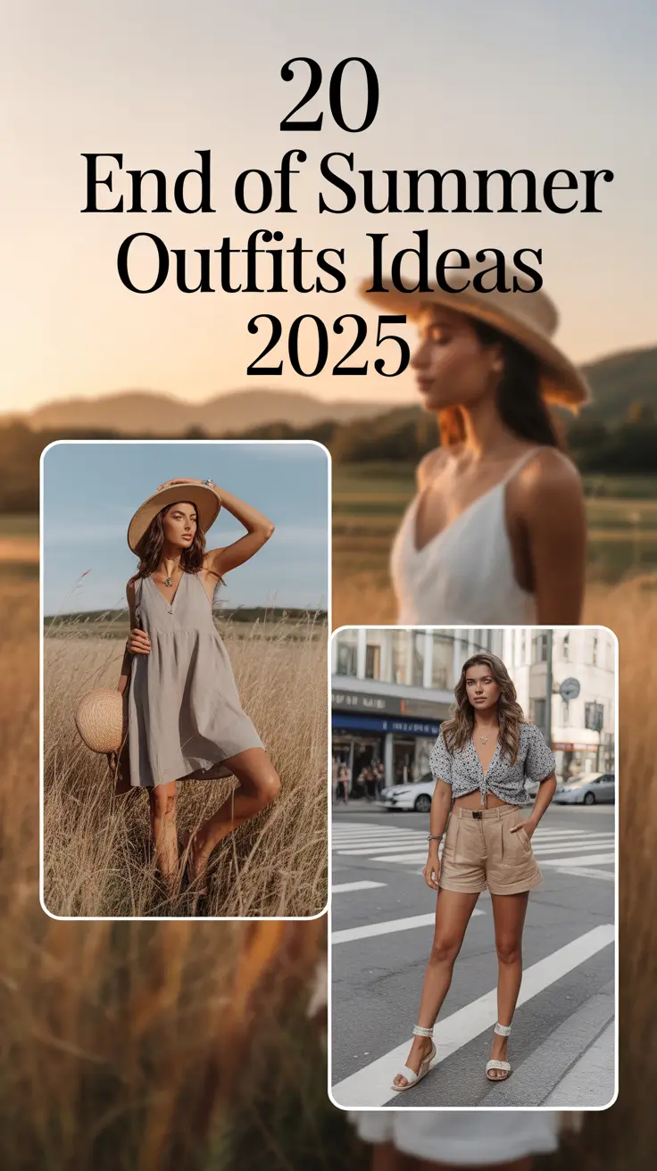 End of Summer Outfits Ideas 2025: Chic & Casual Looks to Wrap Up the Season in Style