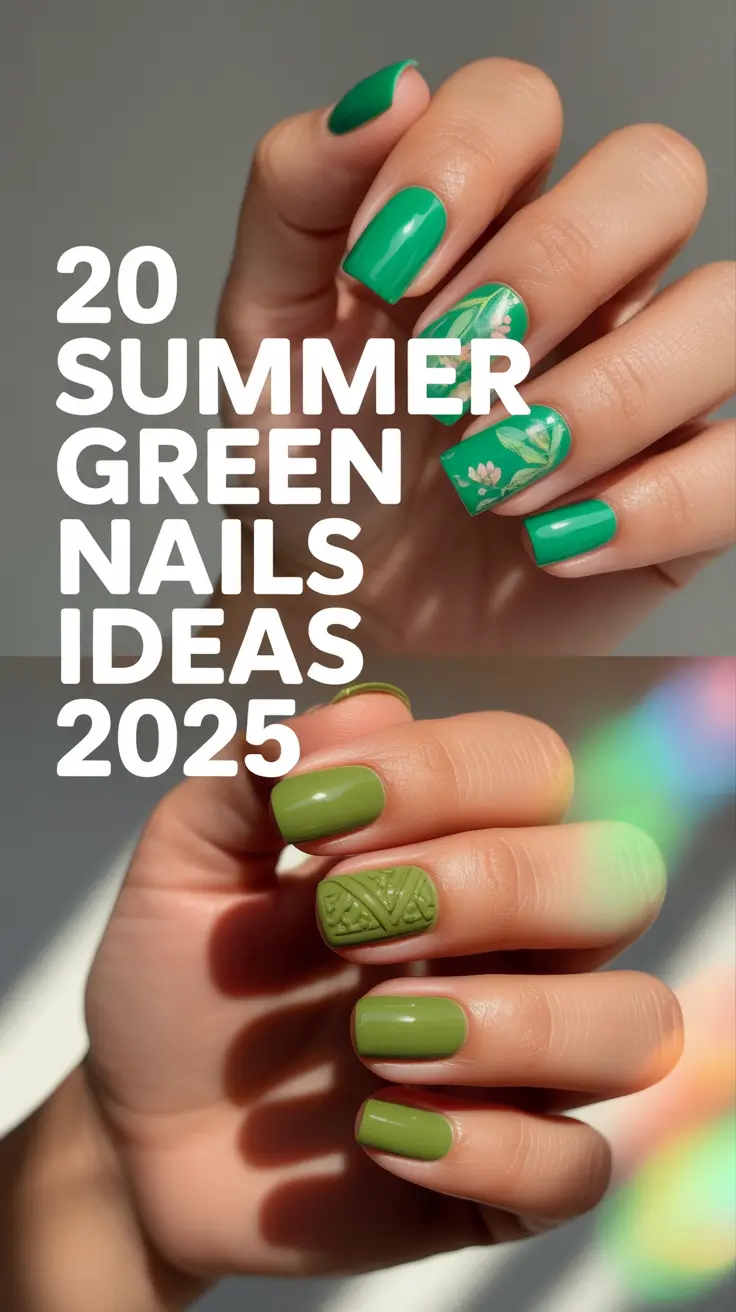 Summer Green Nails Ideas 2025: Trendy, Cute & Fun Designs to Try Right Now