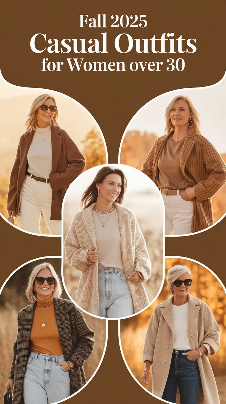 Fall 2025 Casual Outfits for Women Over 30 That Are Effortlessly Classy