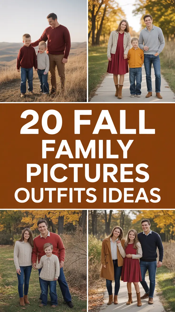 Fall Family Pictures Outfits Ideas 2025: Warm Colors & Olive Green Inspiration