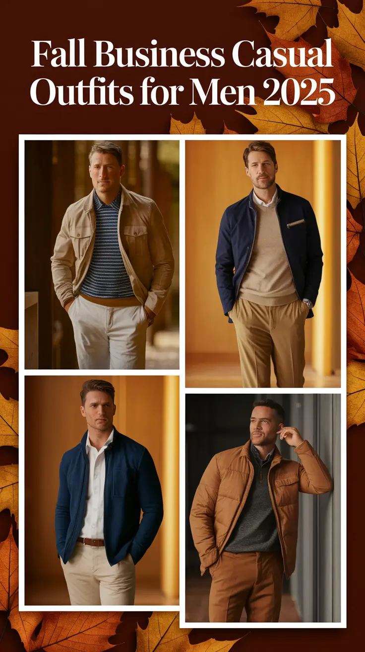 Fall Business Casual Outfits for Men 2025: Smart Looks for Work and Office Wear
