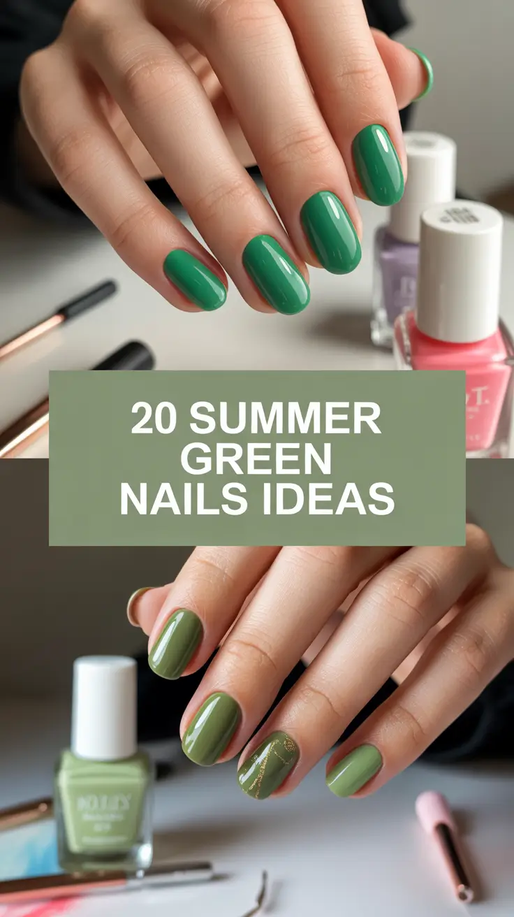 Summer Green Nails Ideas 2025: Trendy, Cute & Fun Designs to Try Right Now