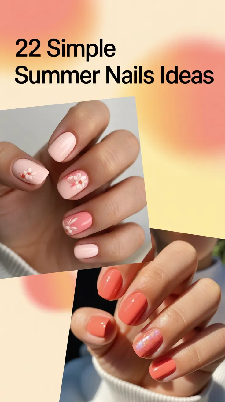 Simple Summer Nails Ideas 2025: Bright, Fun & Colorful Inspo for Every Shape