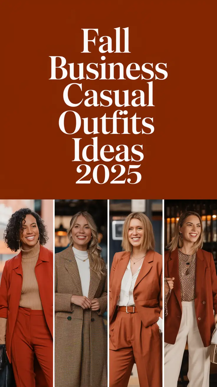 Fall Business Casual Outfits Ideas 2025: Stylish & Comfy Looks You’ll Actually Wear