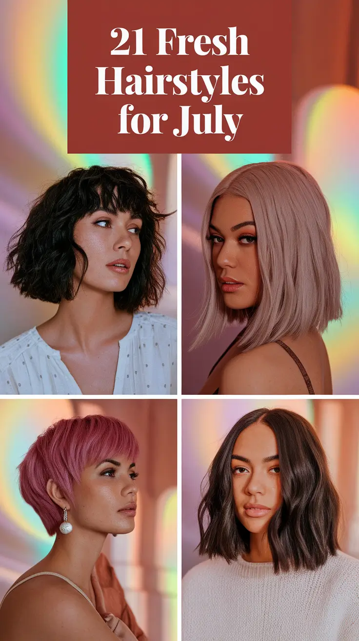 Fresh Hairstyles for July 2025 That Feel Effortless and Festive