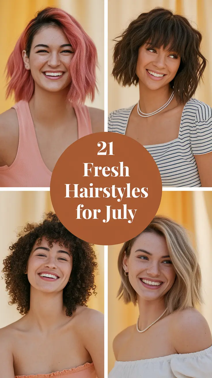 Fresh Hairstyles for July 2025 That Feel Effortless and Festive