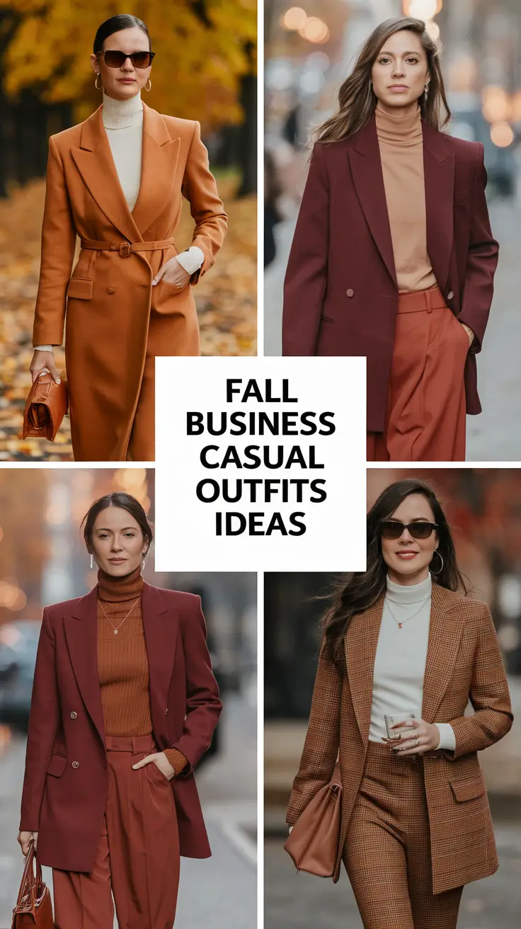 Fall Business Casual Outfits Ideas 2025: Stylish & Comfy Looks You’ll Actually Wear