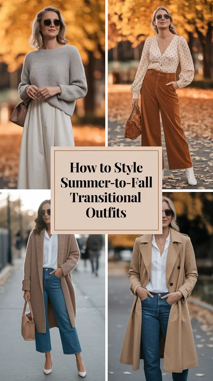 How to Style Summer-to-Fall Transitional Outfits in 2025: Comfy Looks That Work for Real Life