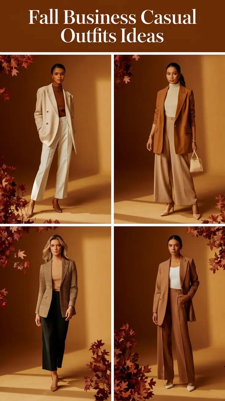 Fall Business Casual Outfits Ideas 2025: Stylish & Comfy Looks You’ll Actually Wear