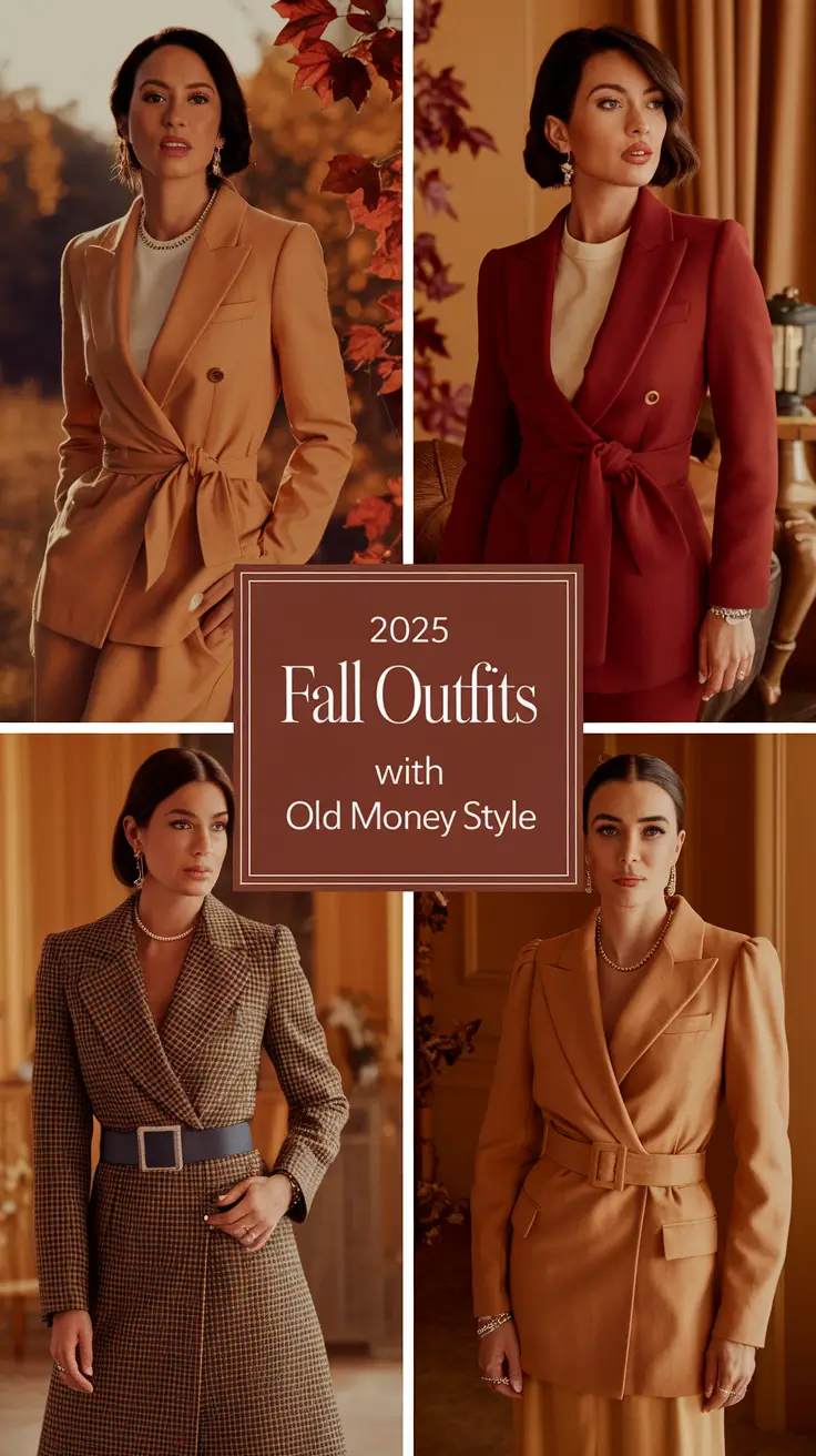 2025 Fall Outfits with Old Money Style: Classy Looks for Every Autumn Mood