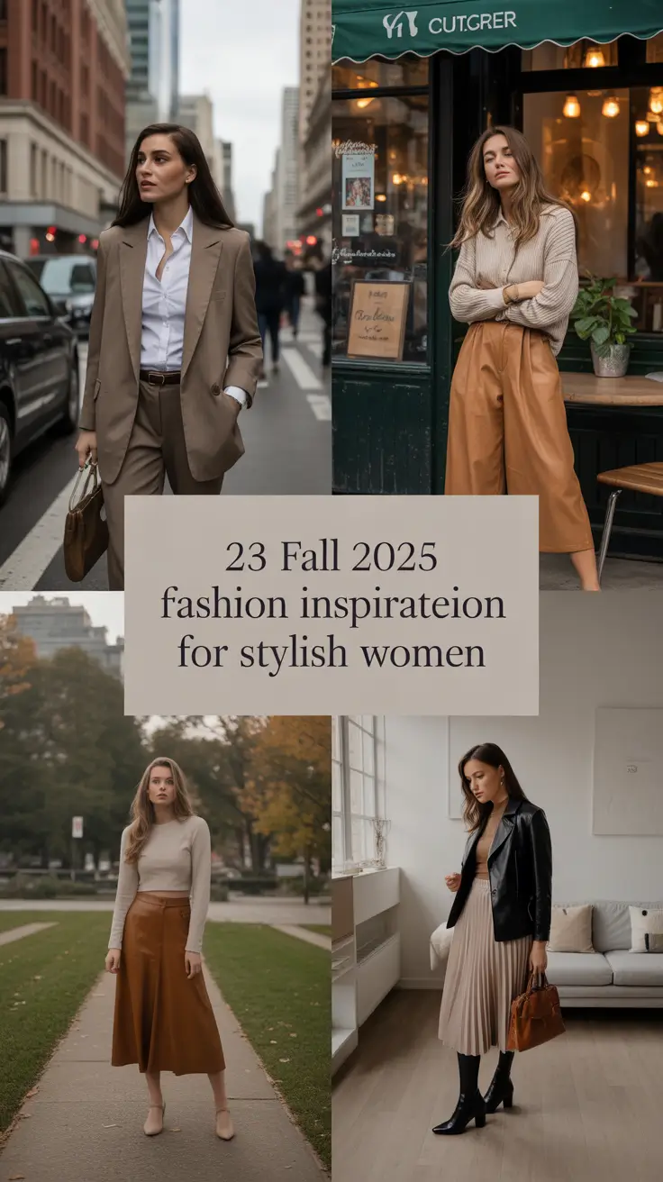 Fall 2025 Fashion Inspiration for Stylish Women: Bold Looks with a European Touch