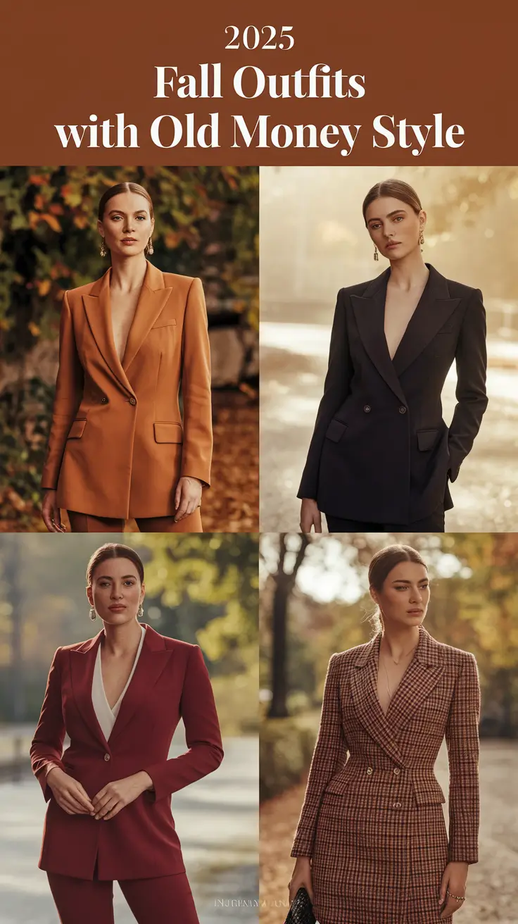 2025 Fall Outfits with Old Money Style: Classy Looks for Every Autumn Mood