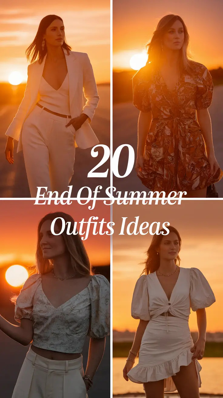End of Summer Outfits Ideas 2025: Chic & Casual Looks to Wrap Up the Season in Style