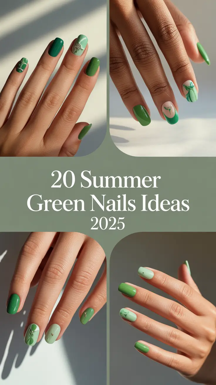 Summer Green Nails Ideas 2025: Trendy, Cute & Fun Designs to Try Right Now