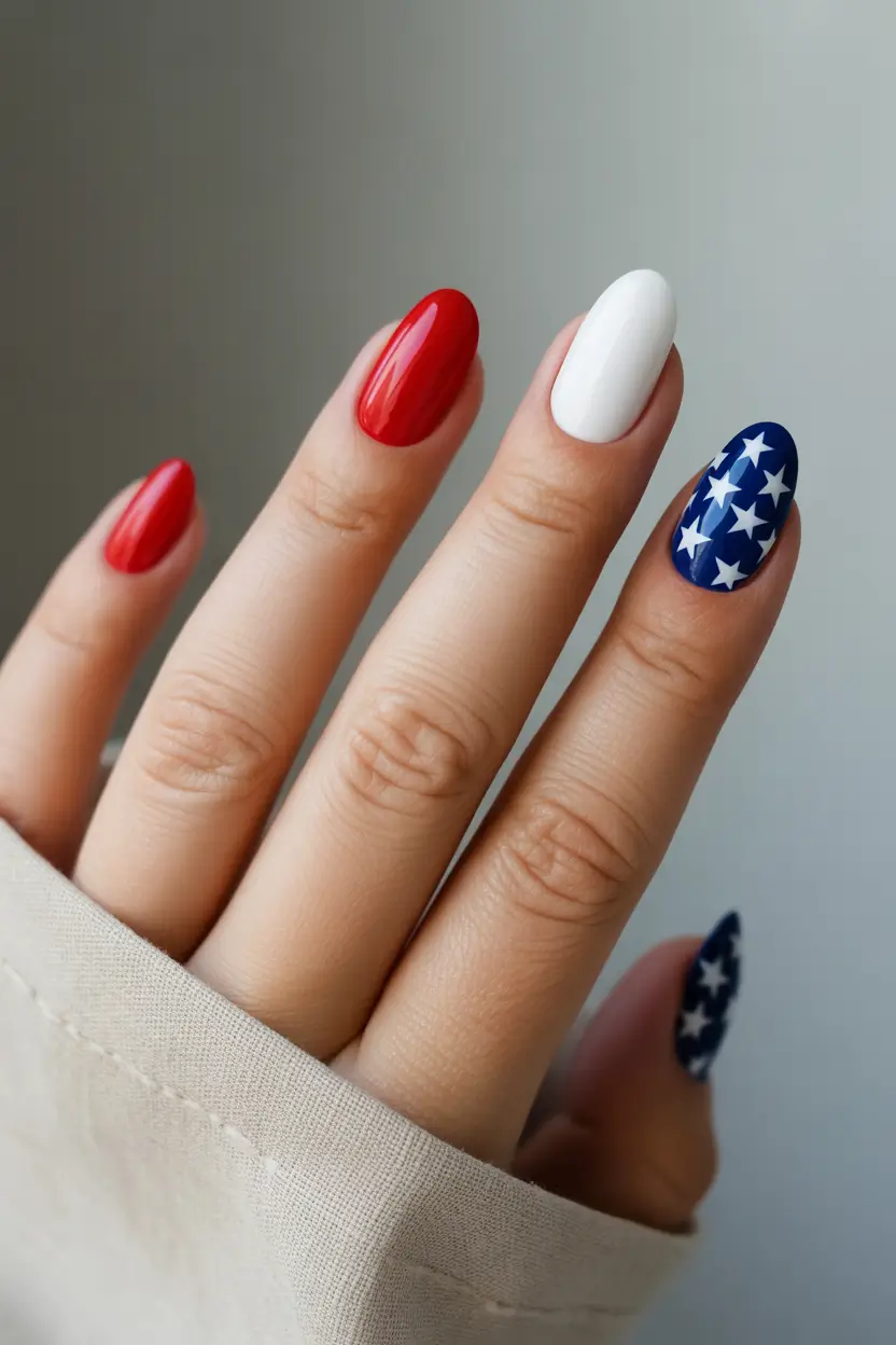 Simple & Cute 4th of July Nails 2025 Bold, Balanced Americana