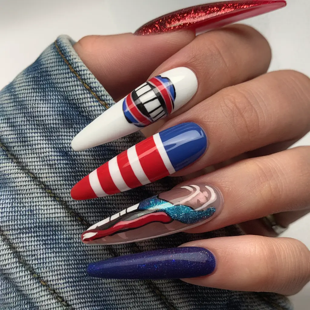 Simple & Cute 4th of July Nails 2025 Freedom in High Fashion