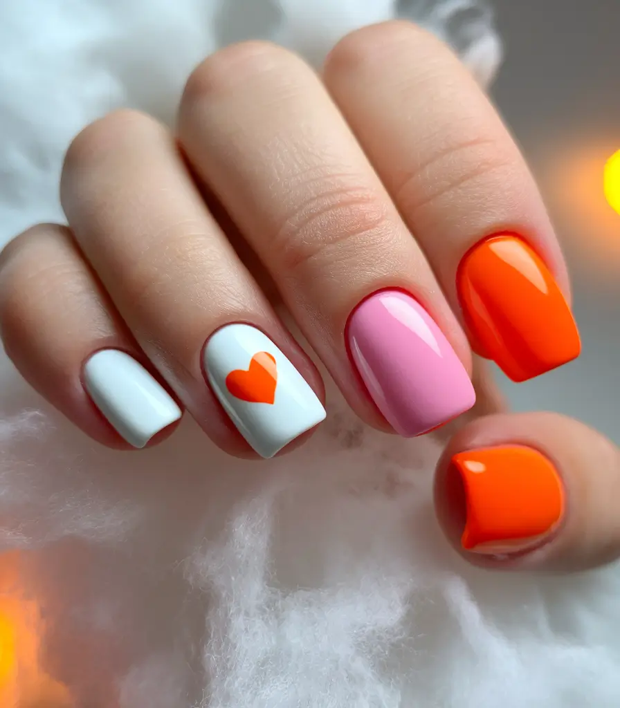simple summer nails ideas 2025 Mix & Match Summer Crush