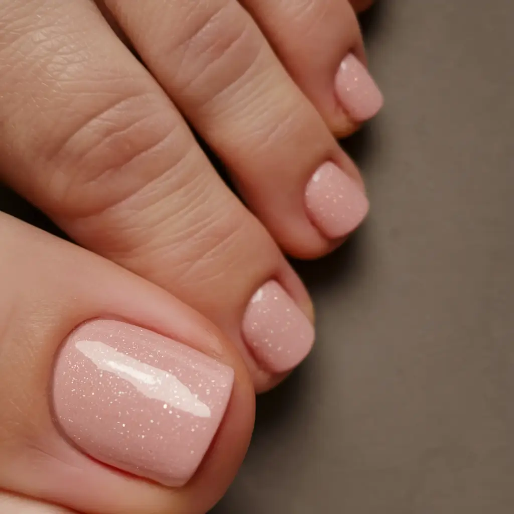 Toe Nail Ideas to Try This August 2025 Bare Bubble Blush