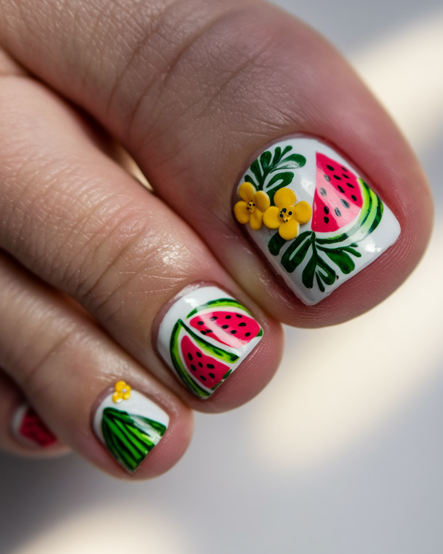 Toes That Shine in July 2025 Sweet Slice: Watermelon Picnic Perfection