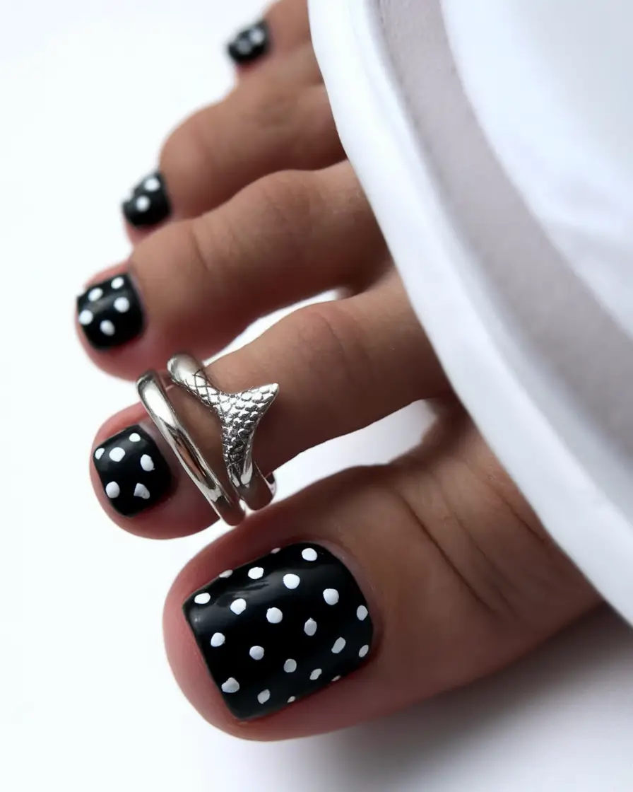 Toes That Shine in July 2025 Playful Polka-Dot Chic