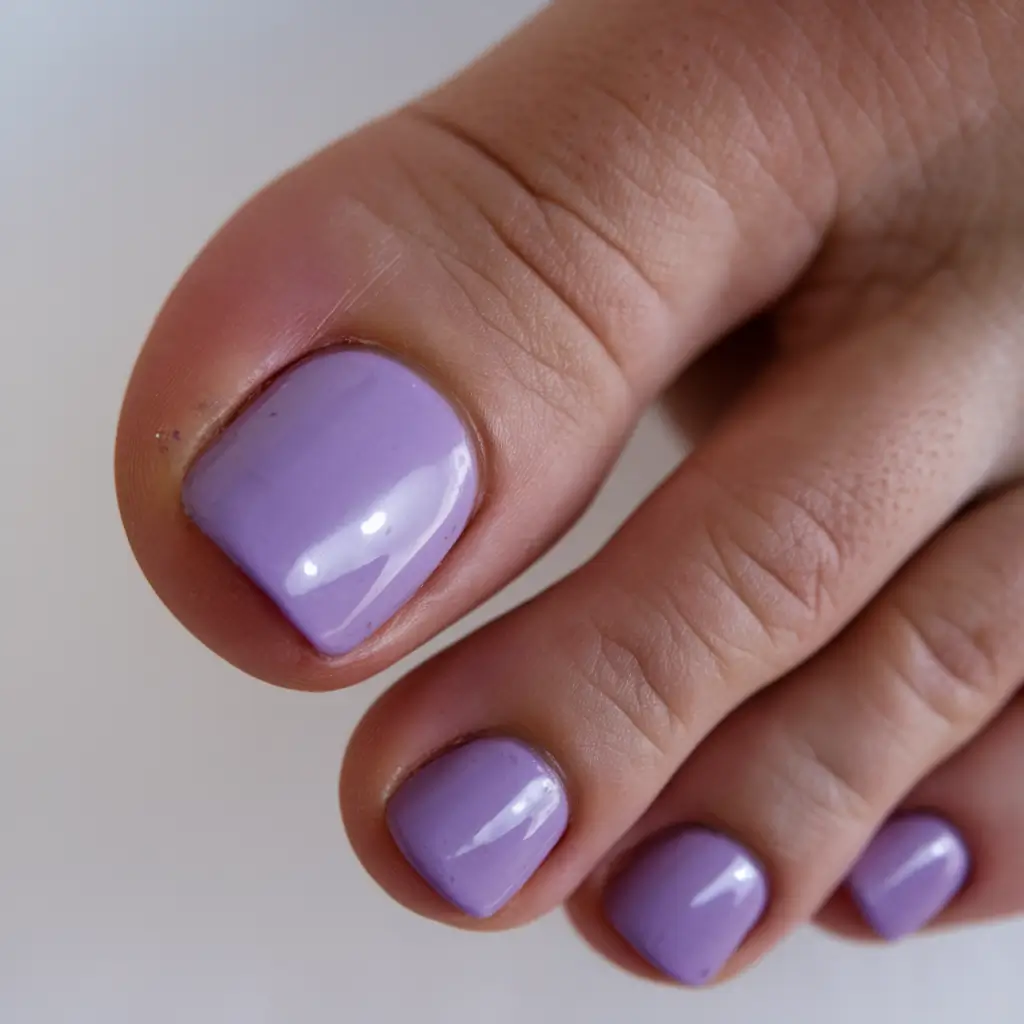 Toes That Shine in July 2025 Lavender Shine for Laid-Back Vibes
