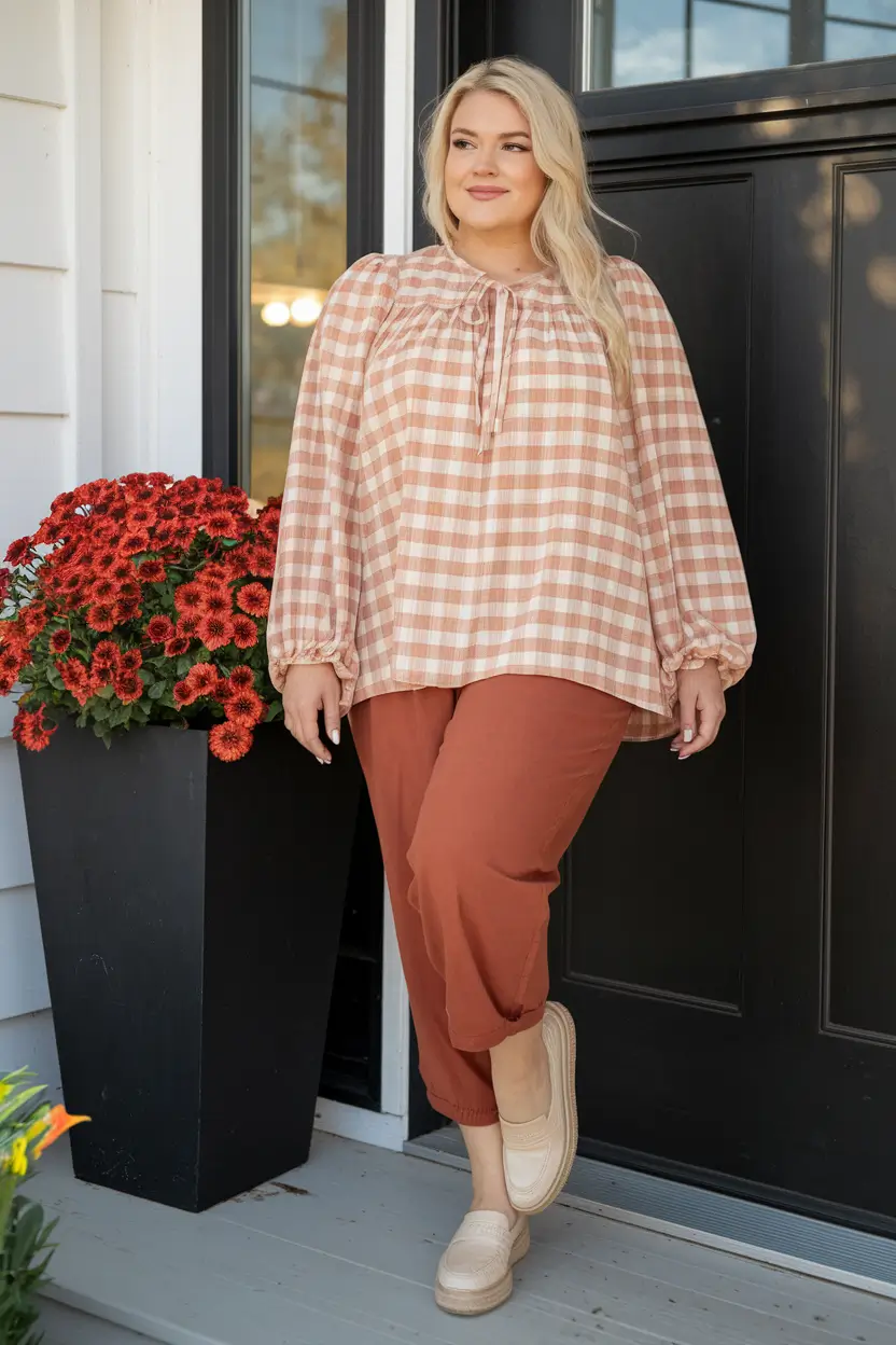 Trendy Plus Size Fall outfits for 2025 Harvest Neutrals That Whisper Cozy Days Ahead