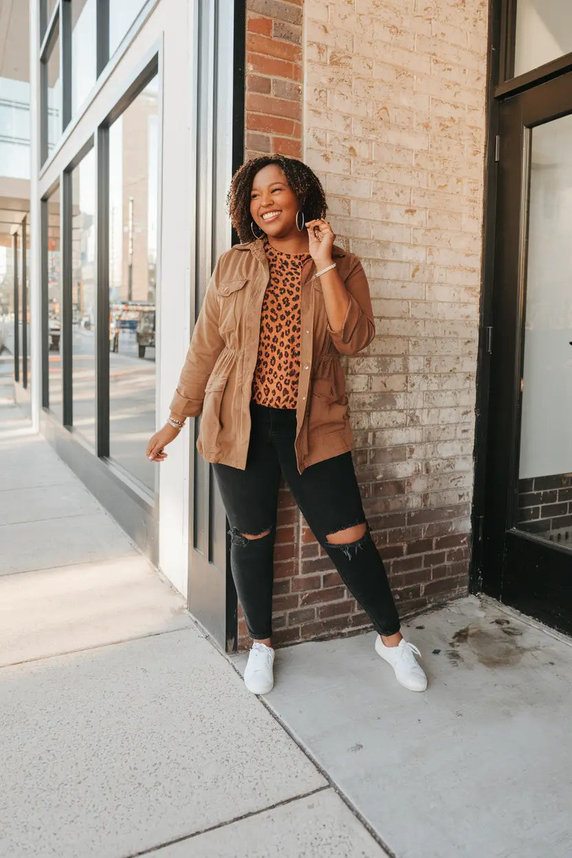 Trendy Plus Size Fall outfits for 2025 Earth Tones Meet Street Chic