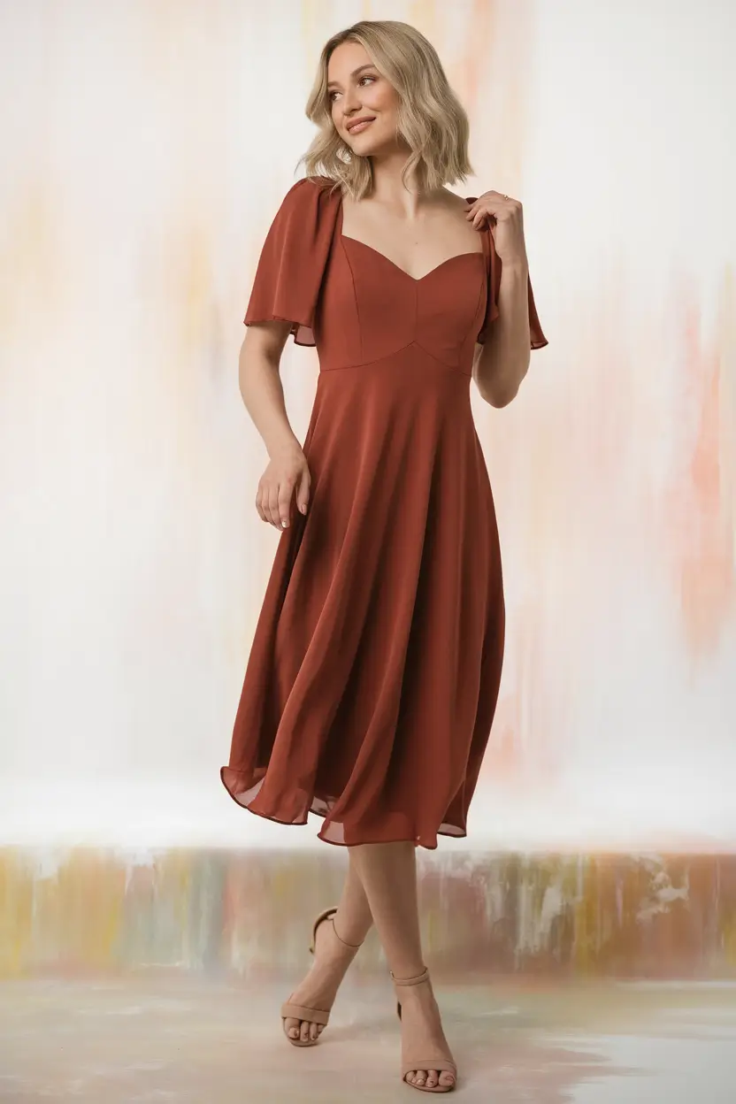 What to Wear as a Wedding Guest This Fall 2025 Terracotta Romance with Movement