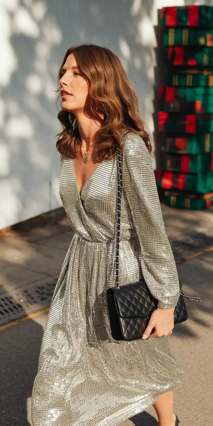 What to Wear as a Wedding Guest This Fall 2025 Silver Sequins for Moonlit Receptions