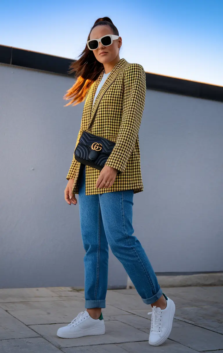 What to Wear This Fall: 2025 outfits Inspo for Women+Cool Girl Check & Contrast