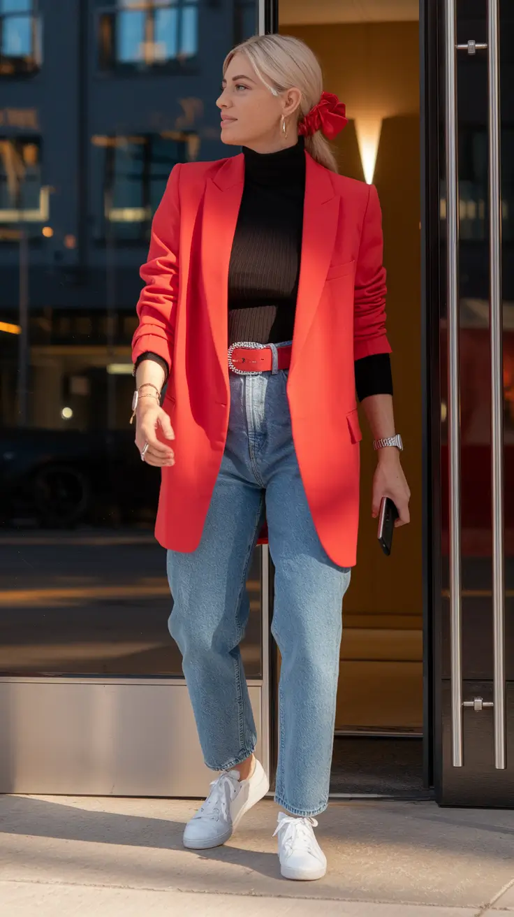 What to Wear This Fall: 2025 outfits Inspo for Women+Red Blazer Takeover