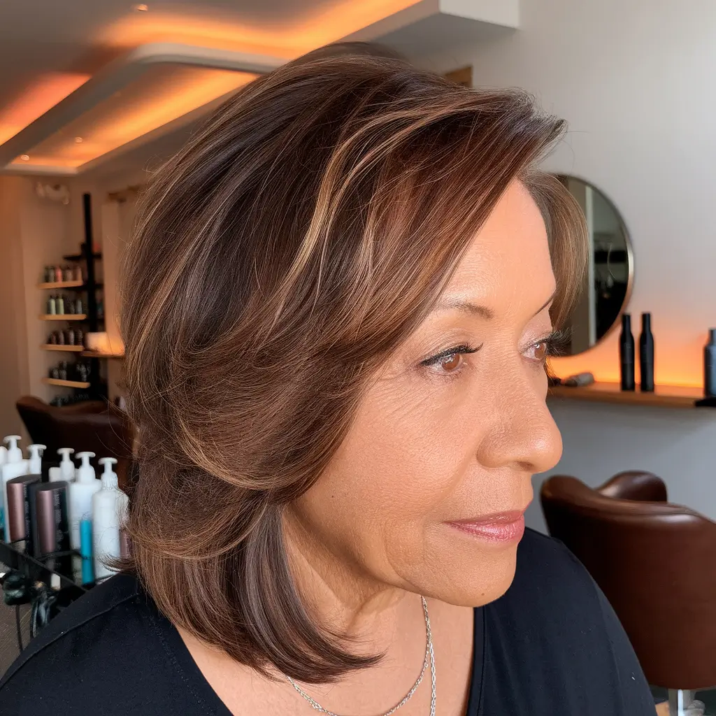 2025 Fall Hair Color Looks for Women 60+ H2