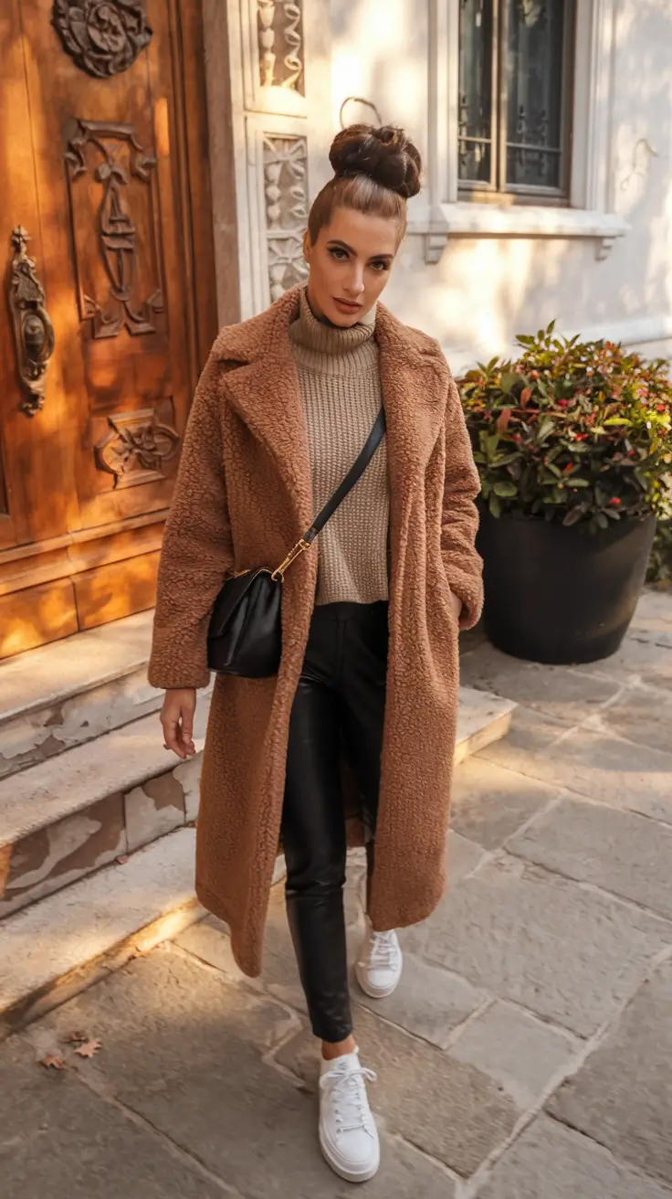 2025 Fall-Winter Fashion: Cold Weather outfits Ideas Textured Neutrals Meet Urban Warmth