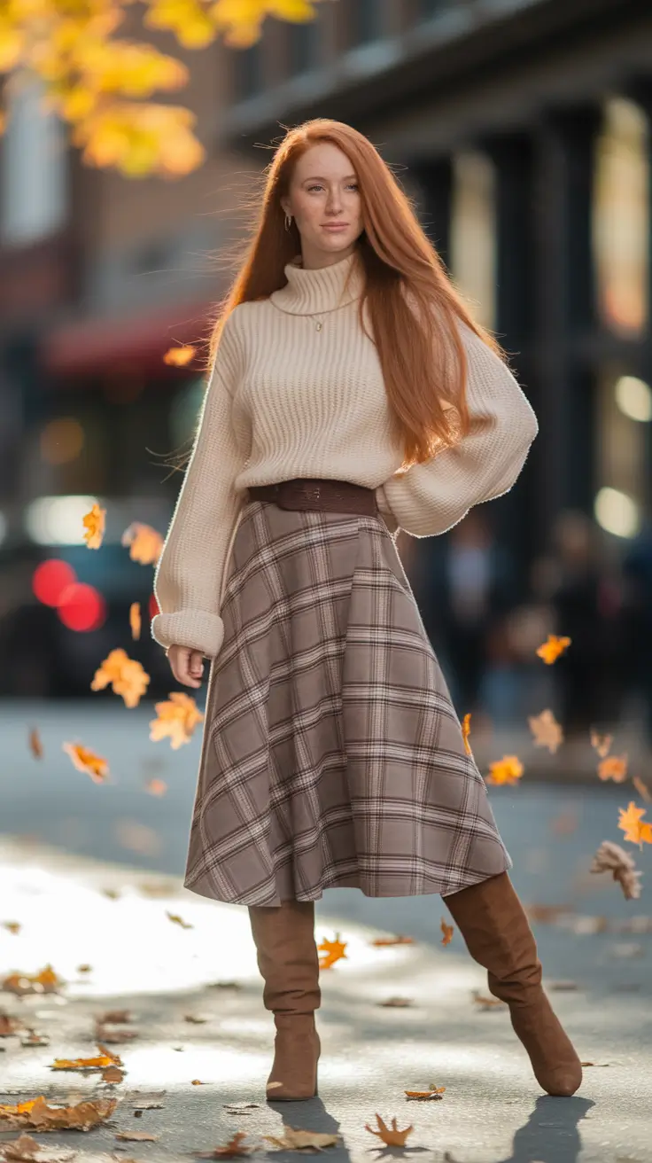 Must-Have Fall Clothes for 2025: Trend Forecast - Cozy Knit Meets Plaid Elegance